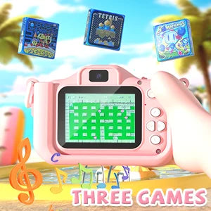 1080P HD Kids Digital Camera — Toddler Video Camera with 2.0-inch Screen & Silicone Case