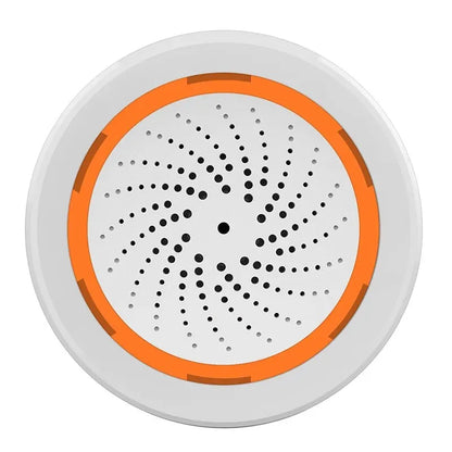 ONENUO Tuya Zigbee Smart Siren Alarm - Home Security Strobe Alert Device With USB Power Cable & Built In Battery