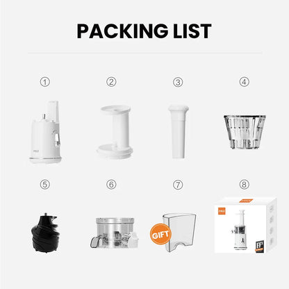 Mini Portable Slow Juicer – Electric Fruit Juice Extractor & Blender, Easy Clean, Ice Cream Maker