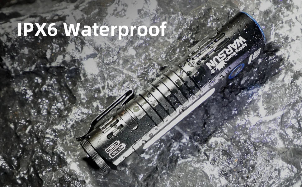 Warsun Powerful LED Flashlight – Rechargeable Magnet Torch with 8 Modes, Portable Lantern for Camping & Hiking