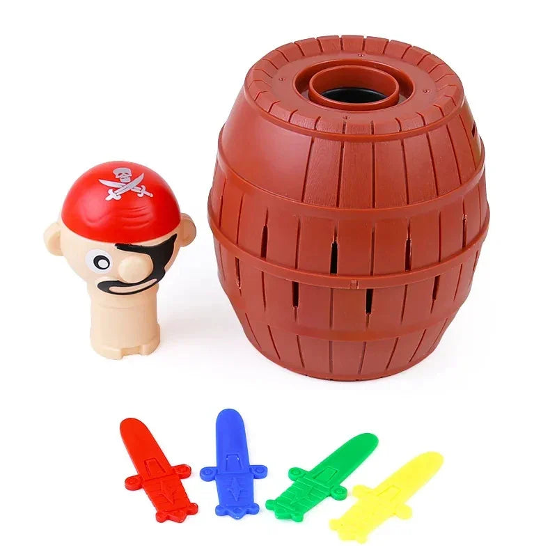 Pirate Barrel Toy – Fun Sword Jump Game for Kids, Halloween Interactive Board Game, Parent-Child Activity for Boys