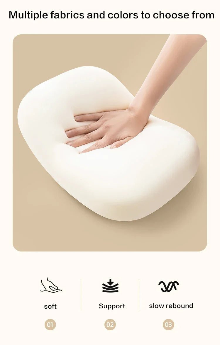 Multifunction Memory Foam Neck Pillow – Slow Rebound Soft Travel Pillow for Sleeping, Cervical Support & Massage