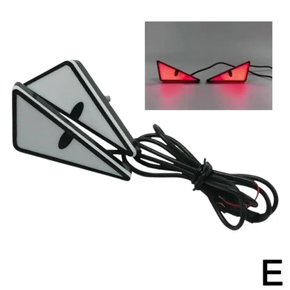 Universal Motorcycle LED Devil's Eyes Lights - Demon Eyes Mini Projector Headlight Lens Lamp for Car and Motorcycle Decoration