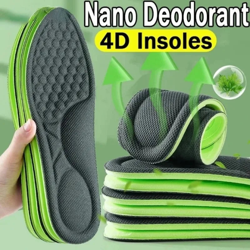Memory Foam Orthopedic Shoe Insoles – Soft Deodorizing & Sweat-Absorbing Antibacterial Sports Insoles (2/12 Pairs) Shoe Comfort Inserts