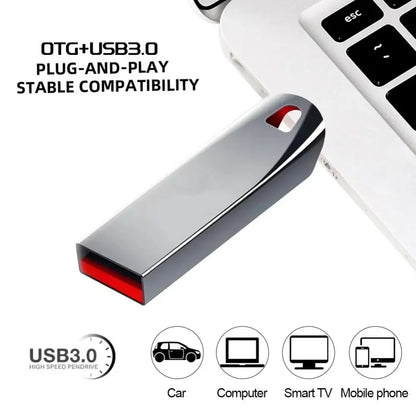 Xiaomi 2TB USB 3.0 Metal Flash Drive - High-Speed Pendrive, Available in 1TB, 512GB, 256GB, Waterproof USB Storage