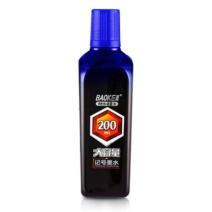 BAOKE MS223 Permanent Marker Ink – 200ml High-Capacity Refill Ink Bottle