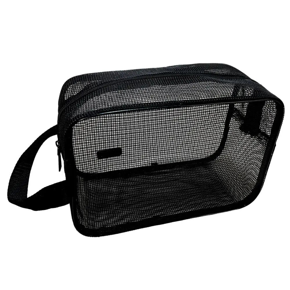New Mesh Bathing Bag – Portable Shower Toiletry Pouch for Travel Makeup Storage & Bath Essentials