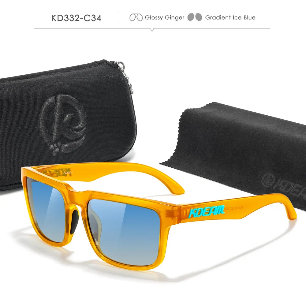 KDEAM Polarized Sunglasses for Men & Women – UV Protection for Fishing, Driving & Hiking with Zipper Case