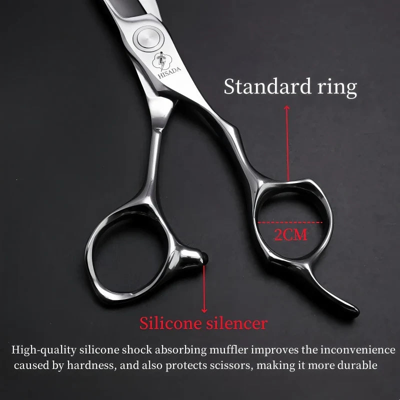 HISADA Professional Hairdressing Scissors – 6.0 Inch VG10 Barber Scissors for Salon Hair Cutting
