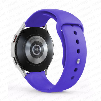 20mm/22mm Silicone Watch Strap – Compatible with Samsung Galaxy Watch 7/6/4 Classic, 5 Pro, 3, Active 2, Gear S3 & Huawei GT 2e/3/4 Bands
