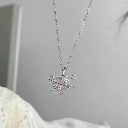 Sanrio Hello Kitty Necklace – Diamond Pendant Clavicle Chain for Girls | Birthday & Holiday Gift