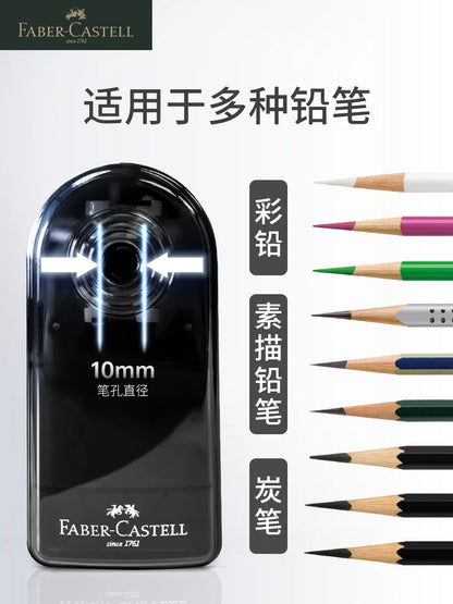 Faber Castell Artists Long Point Pencil Sharpener - Manual for Art Charcoal Pencils - Adjustable Points for Drawing & Sketching Pencils