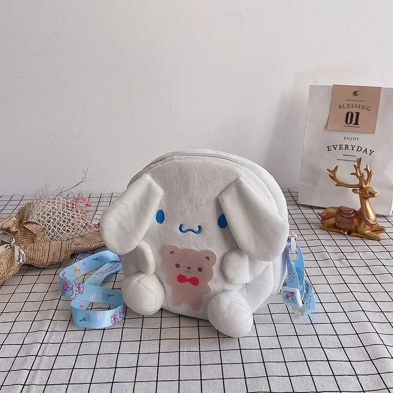 Kawaii Sanrio Backpack – Cute Kuromi, Cinnamoroll, Pompompurin & My Melody Plush Bag for Women & Girls, Christmas/Birthday Gifts