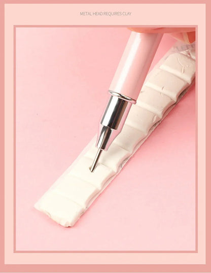 New Diamond Painting Pen Tool – Double-Head Multifunctional Nail Pen, Metal Material, Diamond Painting Accessories