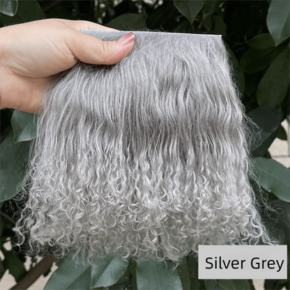 Mongolia Fur Sheepskin Curly Hair Extensions — Cute Wool Texture Wigs for SD, Blyth & BJD Dolls