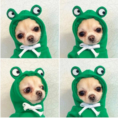 Cute Fruit Hoodies for Small Dogs and Cats – Warm Fleece Pet Costume Coat for Puppies and Small to Medium Pets