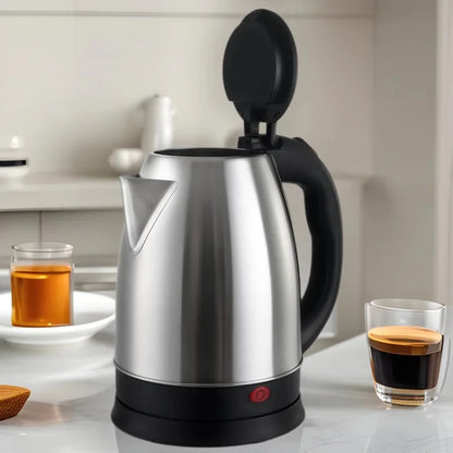 2L Travel Electric Kettle | Stainless Steel Portable Water Boiler for Tea, Coffee & Kitchen