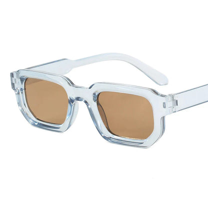 Vintage Rectangle Sunglasses for Men & Women – Retro UV400 Luxury Brand Design Eyewear