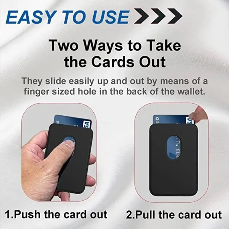 Leather Wallet Case for iPhone 15 Pro Max - MagSafe Wallet Compatible for iPhone 14 13 12, Card Holder with MagSafe Magnet