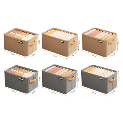 1/2/3PCS Collapsible Clothing Organizer – Closet Drawer Storage for Clothes, Pants & Toys