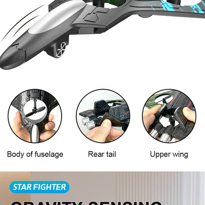 2.4G Remote Control Fighter Foam Glider – LED Stunt UAV Helicopter Aircraft Model