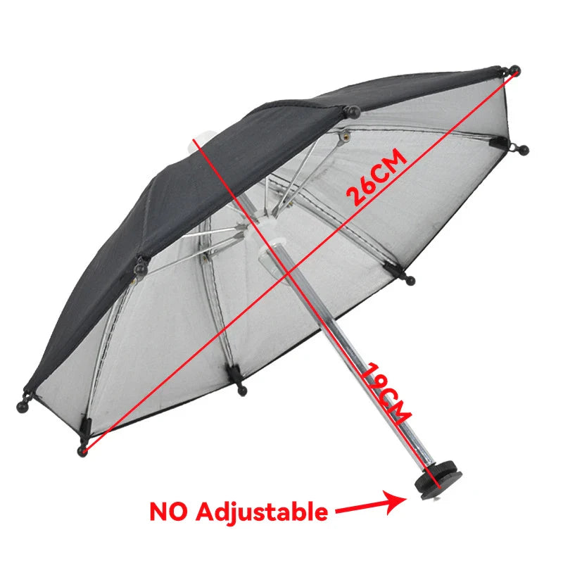 26/50cm DSLR Camera Umbrella – Black Sunshade & Rain Cover Holder for Photography