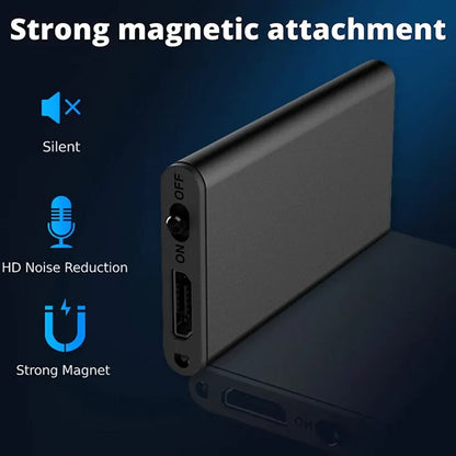 Ultra-Thin Mini Voice Recorder — Professional Sound-Activated HD Dictaphone with Noise Reduction & Portable MP3 Player