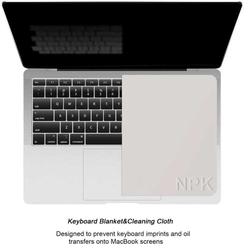 Notebook Palm Keyboard Blanket – Microfiber Dustproof Protective Cover & Laptop Screen Cleaning Cloth for MacBook Pro 13/15/16 Inch