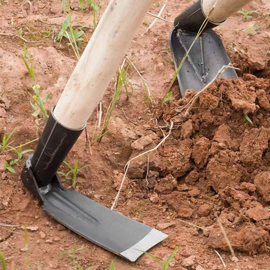 Heavy Duty Garden Hoe Tool – Durable Forged Steel Weeding & Digging Hoe for Soil, Vegetable & Flower Planting Gardening Use
