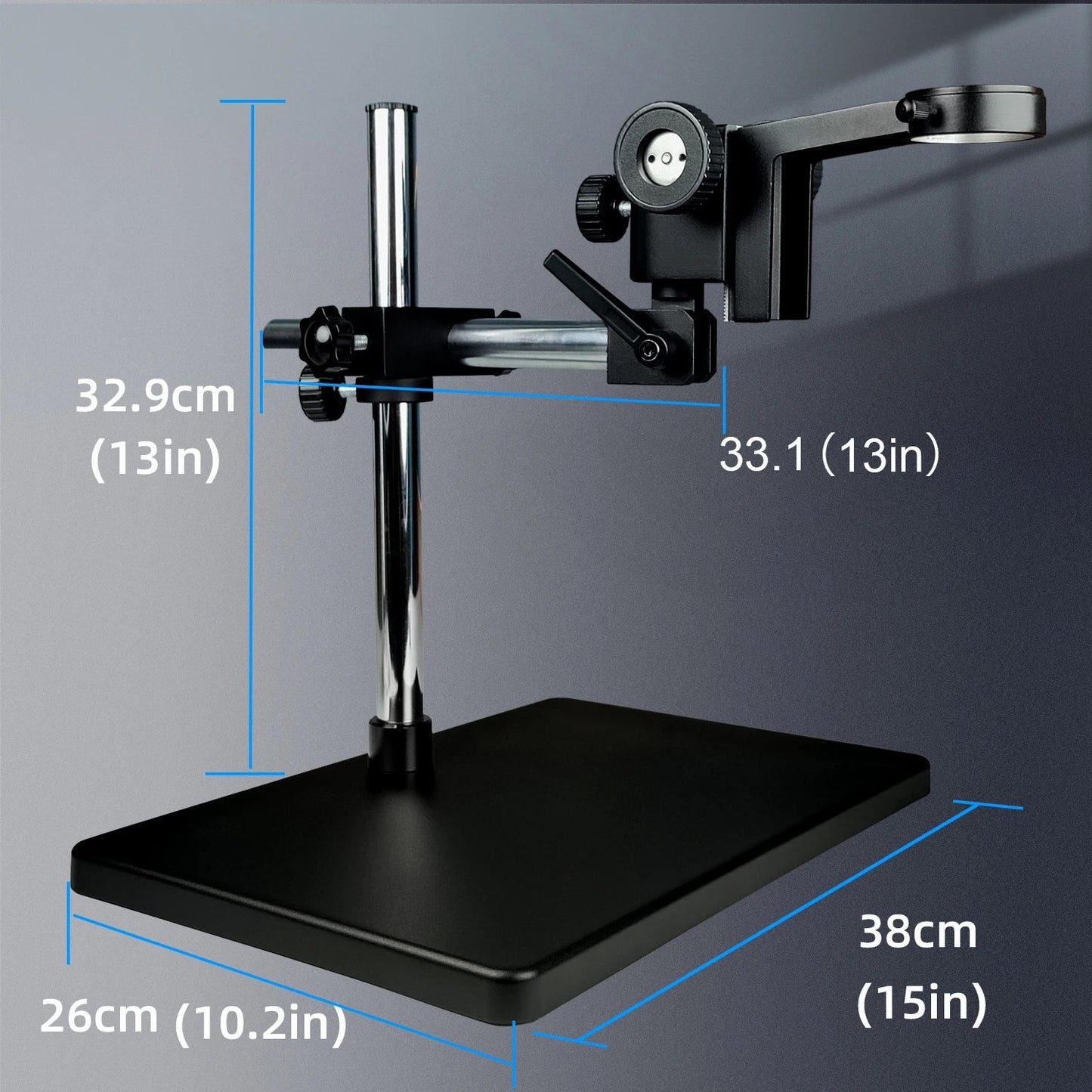 1080P 48MP 4K Digital Microscope – HDMI/USB/VGA Camera with 150X C-Mount & Articulated Arm for Repair