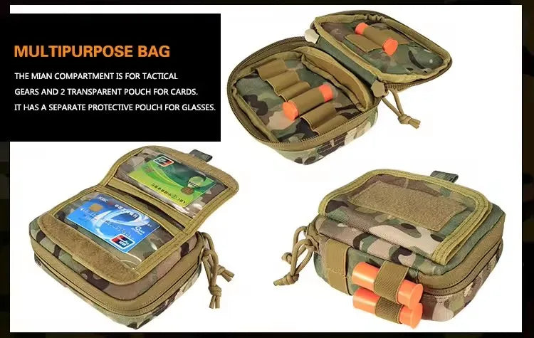 Yakeda MOLLE Pockets & Pouches – Tactical Hunting Waist Security Belt with Padded Patrol Support