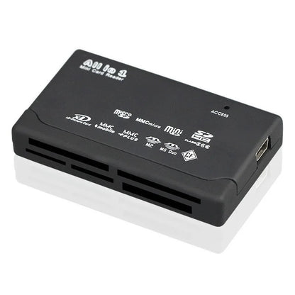 USB 2.0 Mini Memory Card Reader - Multifunctional All-in-One, 480Mbps, Supports TF, M2, XD, CF, Micro SD Cards