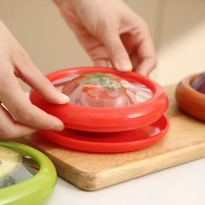 Silicone Sealed Fruit Preservation Box - 1Pc Mini Refrigerator Storage Container for Vegetables, Avocado, Lemon