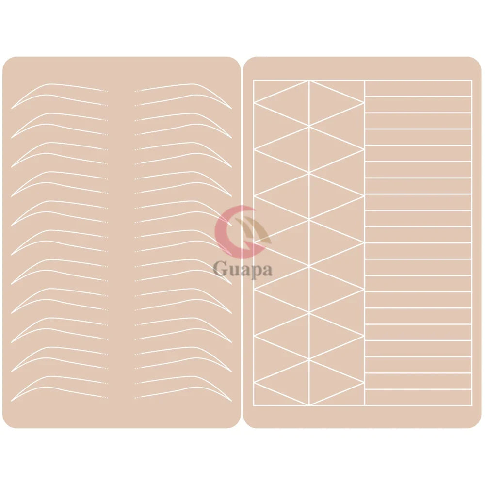 Microblading Practice Skin Sheets — Eyebrow Segment Tip Joint Texture for Semi-Permanent Makeup Training