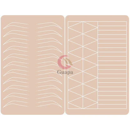 Microblading Practice Skin Sheets — Eyebrow Segment Tip Joint Texture for Semi-Permanent Makeup Training