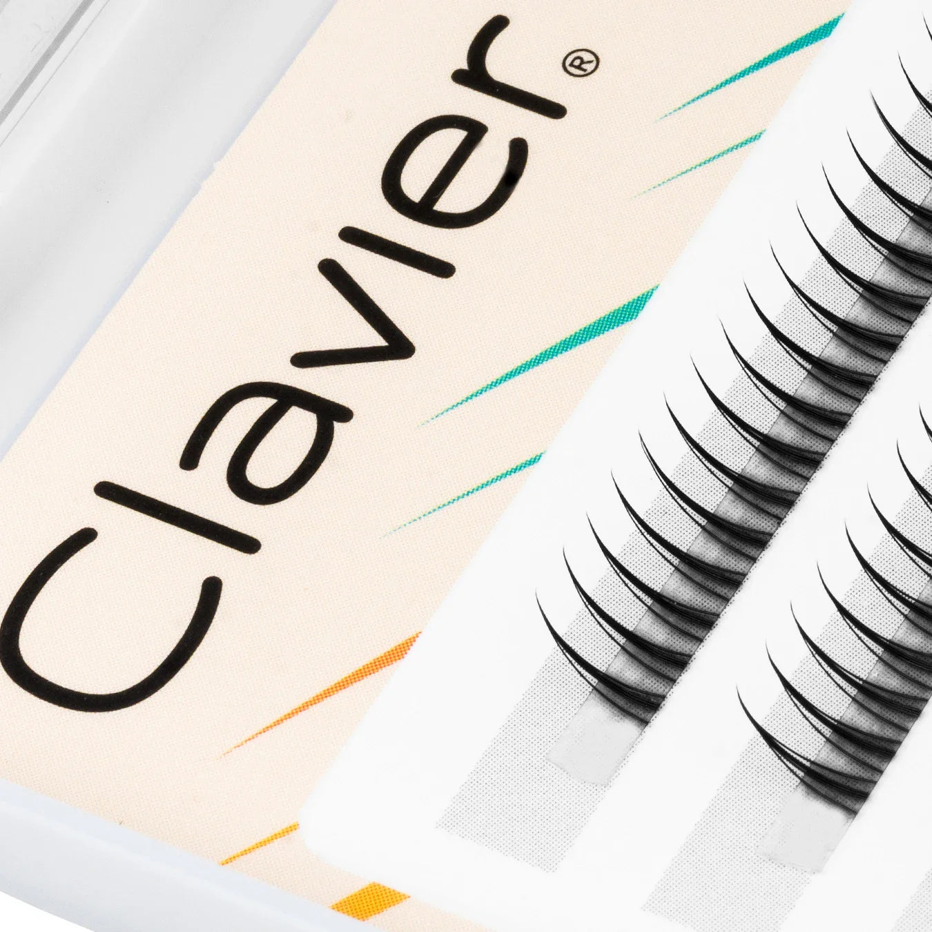 Clavier Vintage A-Shape Individual Eyelash Clusters – High-Quality Synthetic Silk Lash Extensions for Natural Look