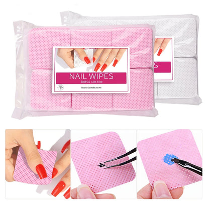 Nail Polish Remover Wipes - Non-Woven Nail Cleaning Pads for Women & Girls, Beauty Salon Essentials