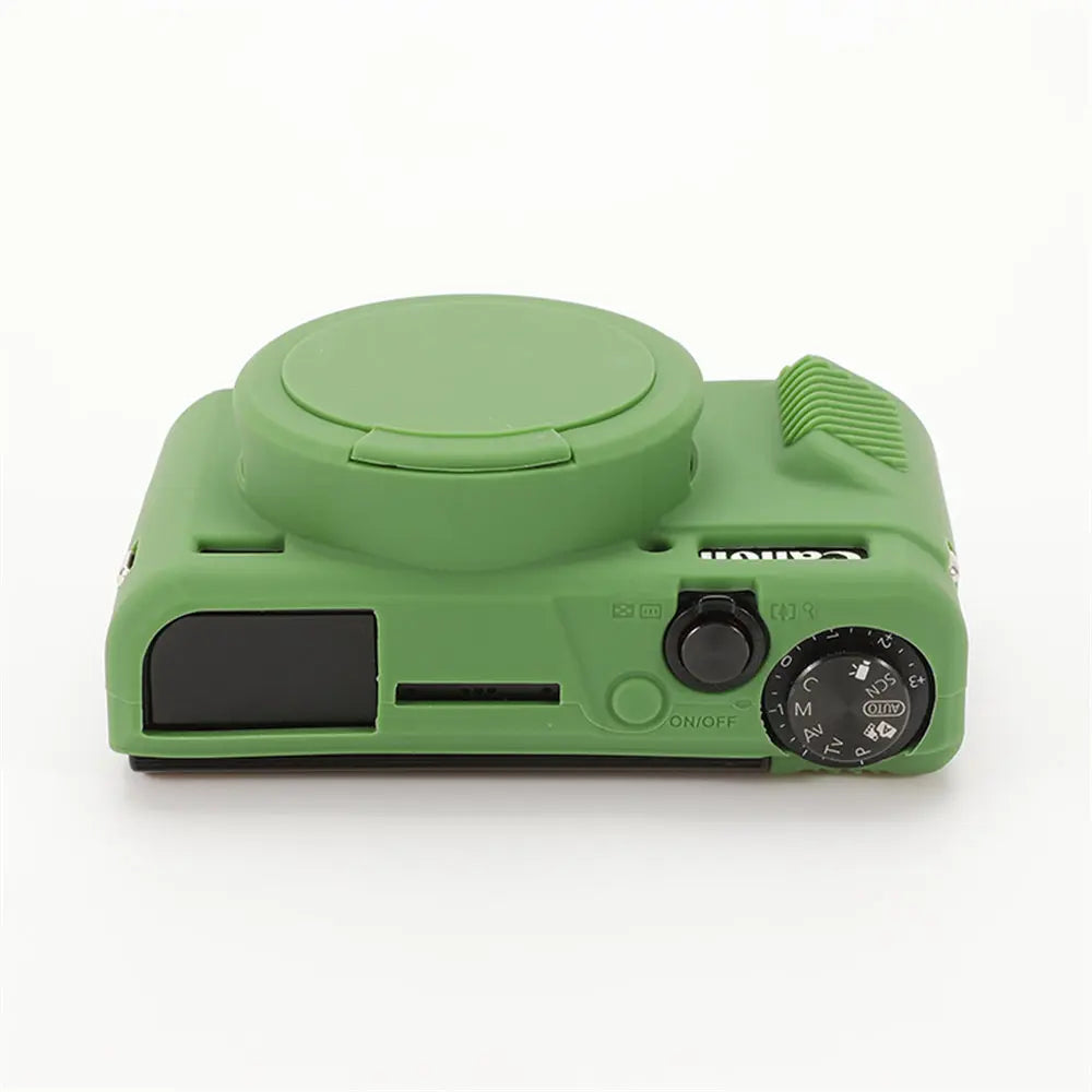 Canon G7X Silicone Camera Case - Soft Rubber Shockproof Body Cover with Lens Cap for G7X Mark II III G7XII G7X2 G7XIII G7X3