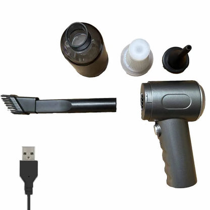 9000Pa Wireless Car Vacuum Cleaner – USB Rechargeable 1200mAh Mini Wet & Dry Portable Household Cleaner