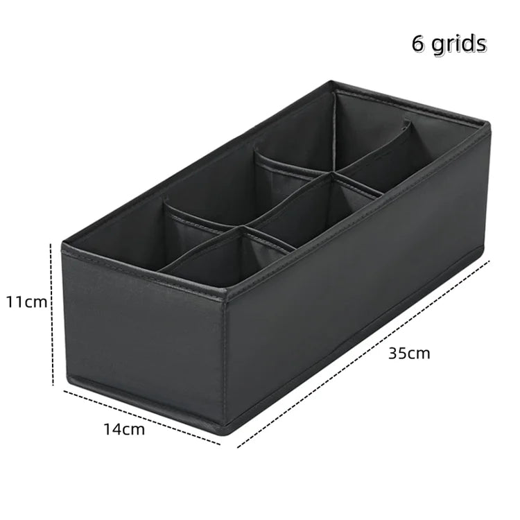 Underwear & Socks Organizer Box – Drawer Dividers for Bras, Pants, Scarves, Ties, Jeans, and Clothing Storage