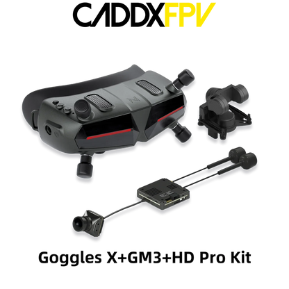 CADDXFPV Walksnail Avatar HD FPV Goggles – 5.8GHz Steadyview Receiver, Head Tracker, 1920x1080 Video Glasses for RC Drone