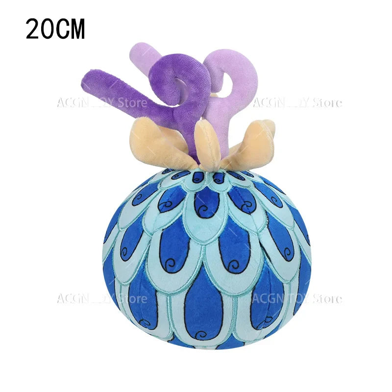 6 Styles Fruit Plush Toys – Anime Soft Stuffed Toys: Gum-Gum, Op-Op, Tremor-Tremor, Flower-Flower, Flame-Flame, Fish-Fish Gifts