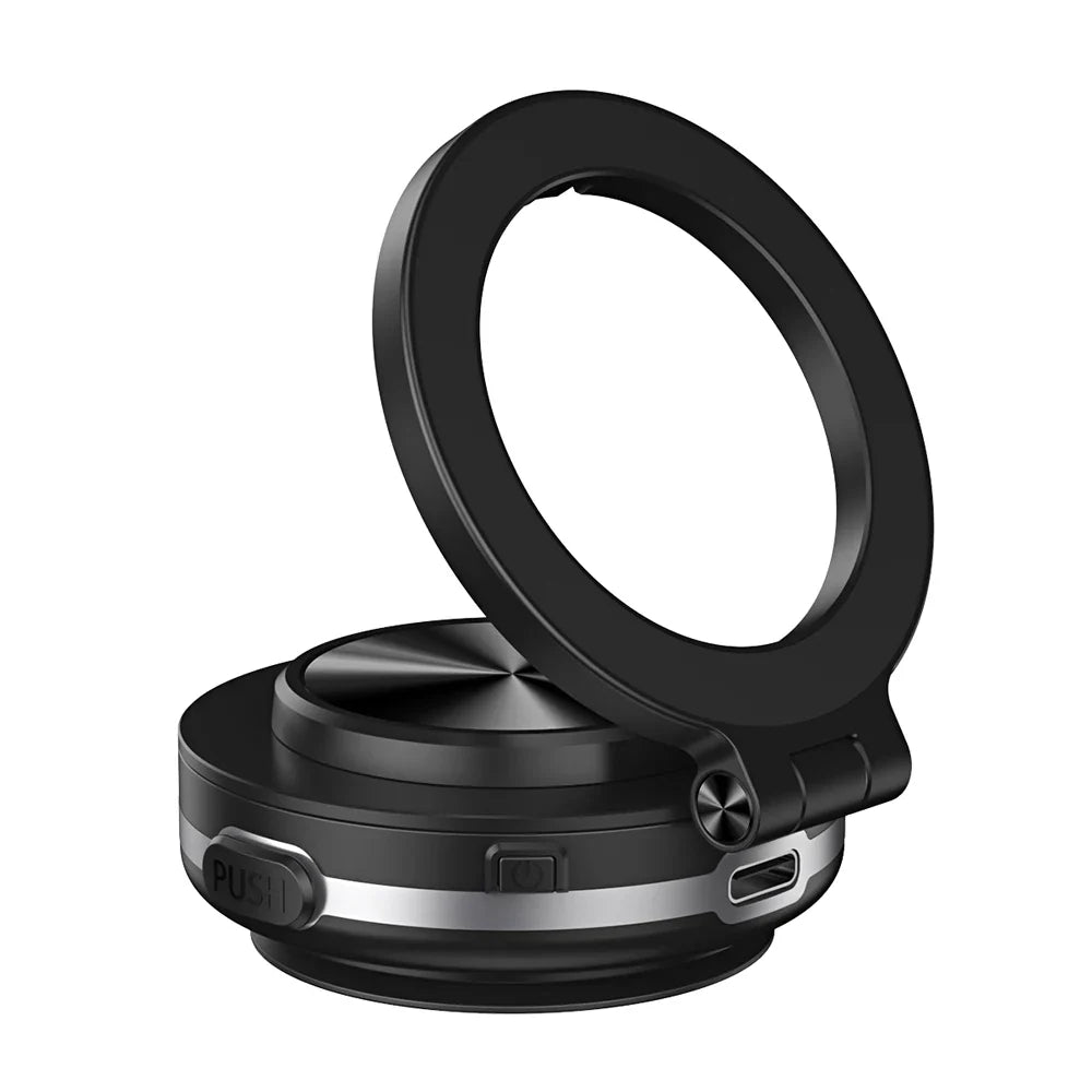 Car Phone Holder Magnetic Mount – 360° Rotating Strong Magnet Vacuum Adsorption for iPhone 12-16 Pro Max