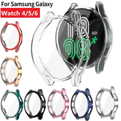 Samsung Galaxy Watch Protective Case - TPU All-Around Bumper Screen Protector for Watch 4, 5 & 6 40mm/44mm