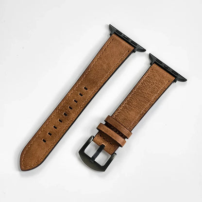 Leather Strap for Apple Watch – High-Quality Replacement Band for All Series 38-49mm