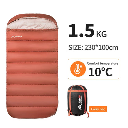BISINNA Large 3-Season Camping Sleeping Bag – Lightweight, Extra Wide & Long for Adults | Hiking, Fishing, Outdoor Rest