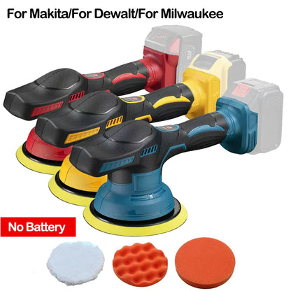 Cordless Car Polisher – 8 Gear Adjustable Electric Waxing, Sanding & Sealing Glaze Tool, Fits Makita/Dewalt/Milwaukee 20V Battery