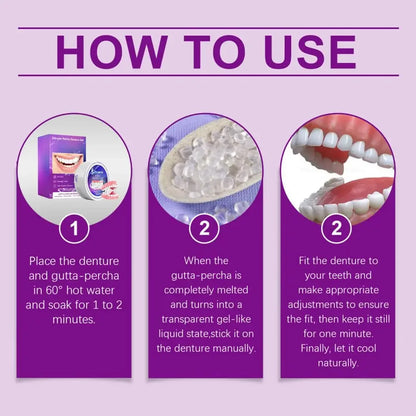 Silicone Denture Set – Temporary Fake Teeth for Orthodontic Fit, Whitening & Oral Hygiene Care