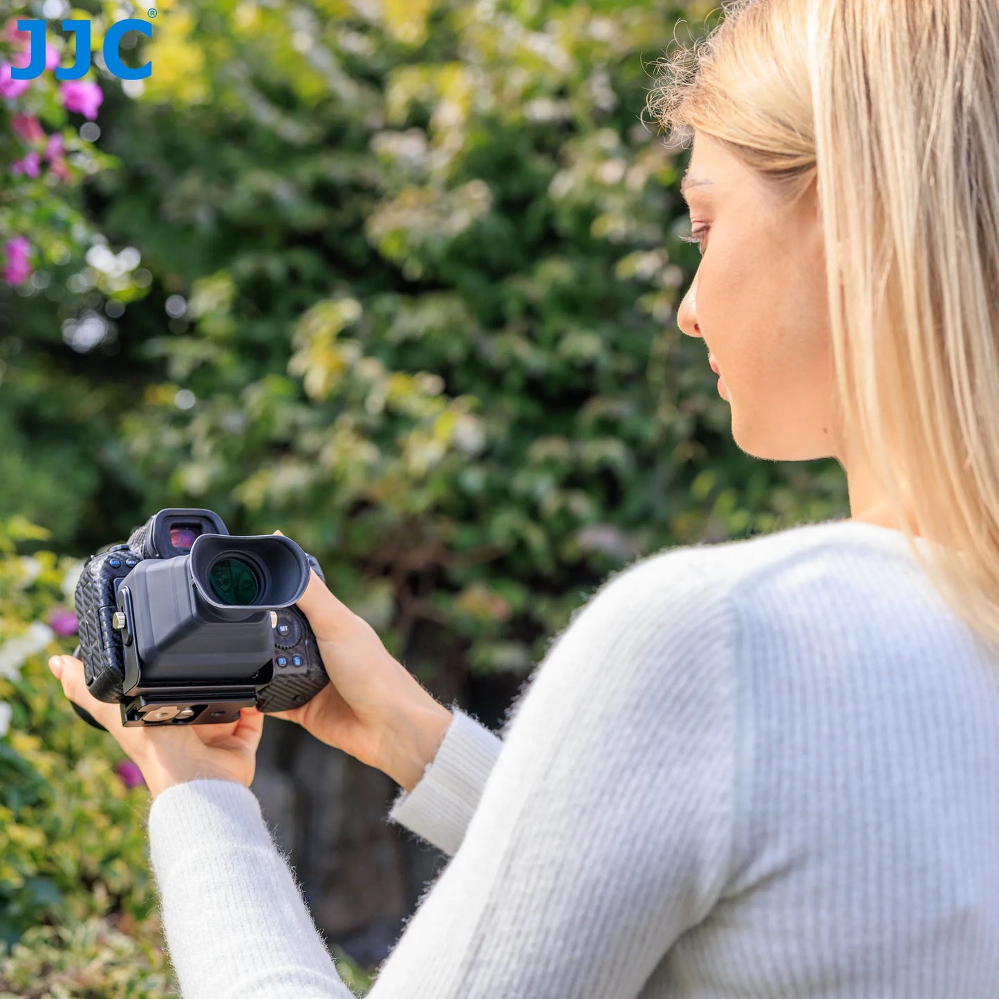 JJC 3X LCD Viewfinder Extender – Collapsible Eyecup for 3.0" Screen, Compatible with Nikon Z30, Sony ZV-1, RX100 & Canon G7X
