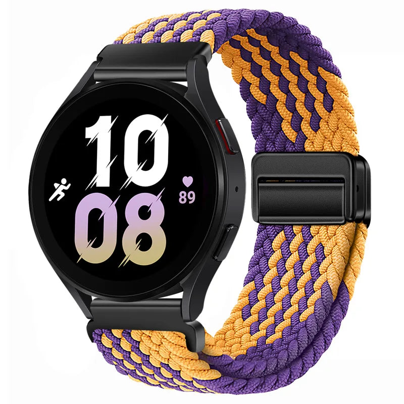 22mm Braided Nylon Watch Band – Loop Sport Strap for OnePlus Watch 3/2, OPPO Watch X/X2/4 Pro & 46mm Smartwatch Bracelet